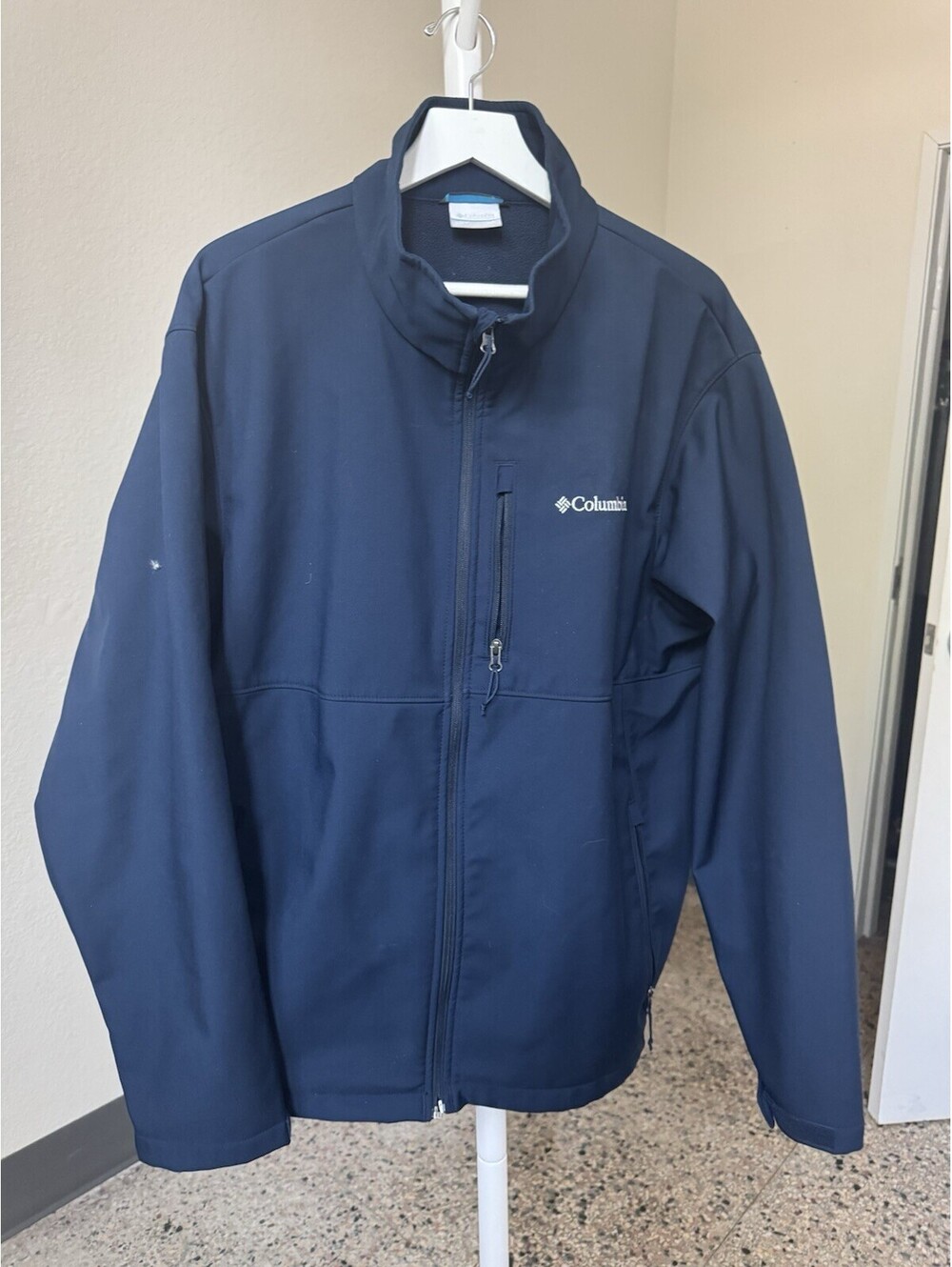 Columbia Soft shell Jacket Navy Men’s Xxl 2xl
